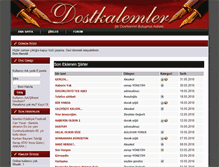 Tablet Screenshot of dostkalemler.com